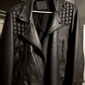 All Saints leather jacket.
